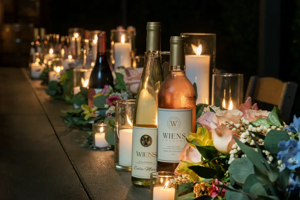 Candlelit Wine Tablescape