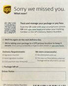 UPS we missed example