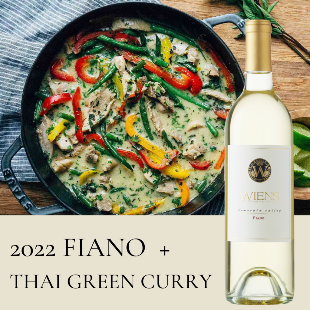 2022 fiano thai green curry