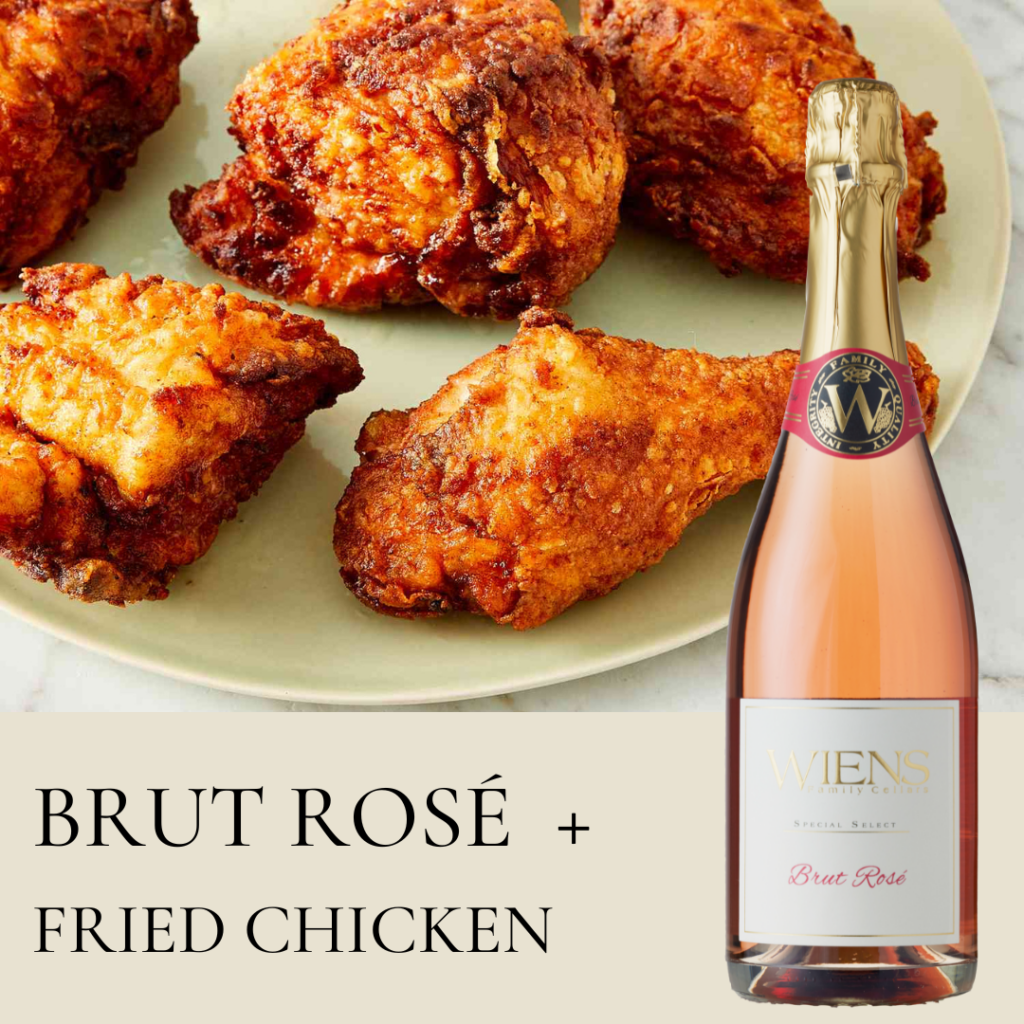 brut rose fried chicken